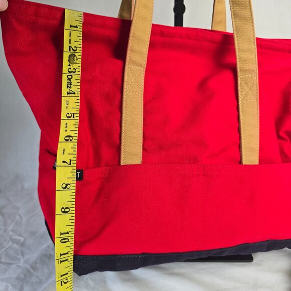 Love Thy Beast Pet Carrying Tote Medium Red & Blue & Tan - Picture 13 of 16